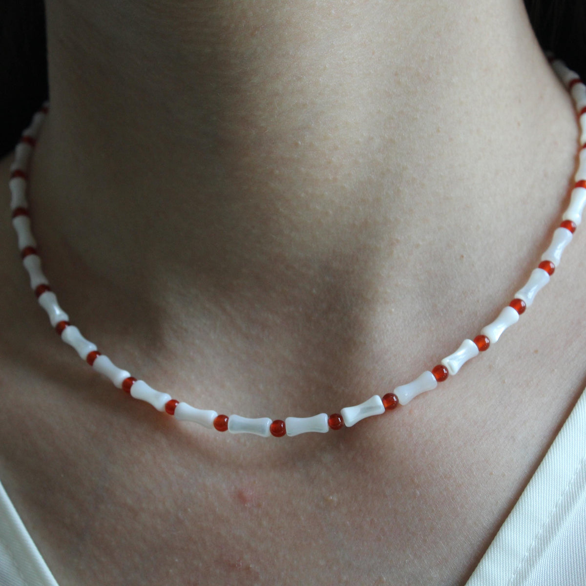 Horseshoe Snail Necklace,Red Agate Pendant Jewelry,Natural Gemstone Necklace,Handmade Gift,Natural Stone Unisex Beaded Necklace