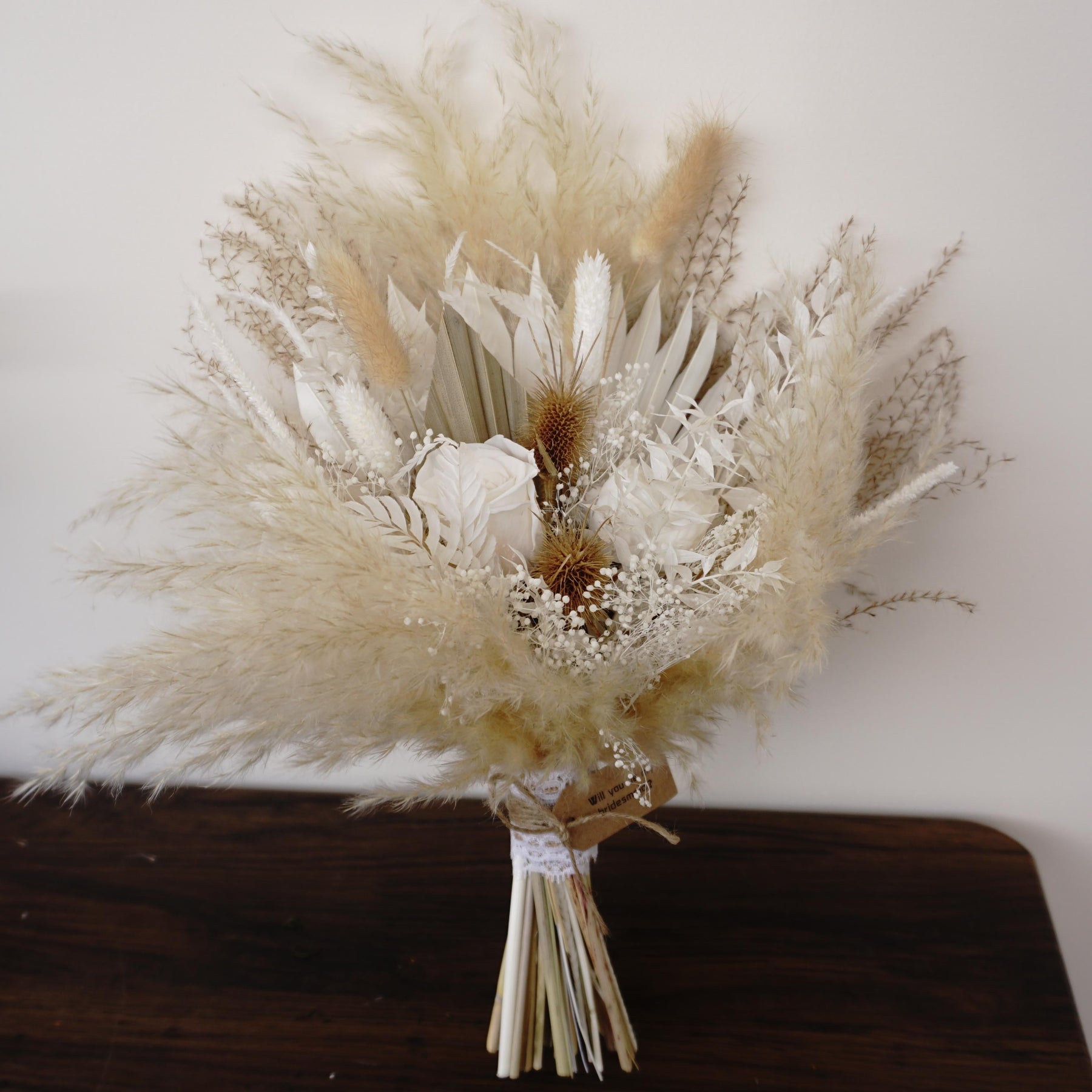 Dried flower wedding bouquet,bride bouquet, wedding decor