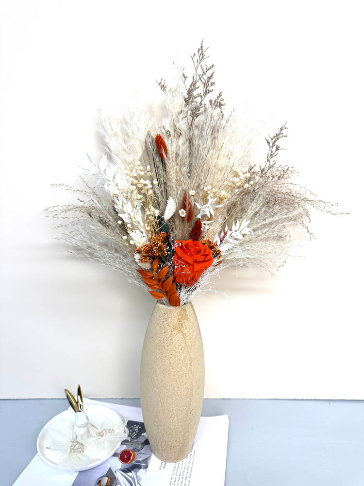 Wedding bouquet, bridal bouquet, bridal accessories, dried flowers, winter/fall wedding flowers, preserved roses -PAMPAS grass wholesale and dried flowers wholesale near me