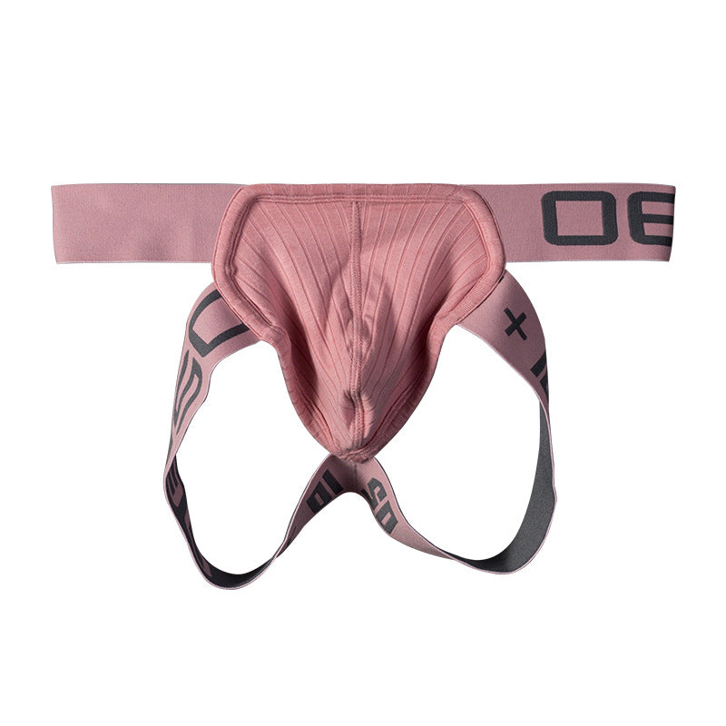 0850 Men's Panties Erotic Pouch Sexy Double Thong Low Rise Open Thorough Comfortable Men's Panties BS3511
