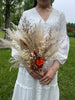 Boho Chic Wedding: Stunning Pampas Grass Bridal Bouquets and Dried Flower Arrangements- - Driedflowers Wholesale Pampas Factory Wedding Pampas Bouquets