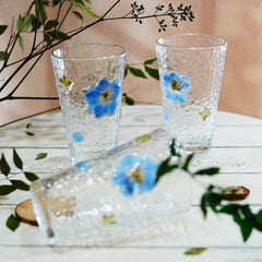 Handmade Premium Real-Flower Home Glass Cup