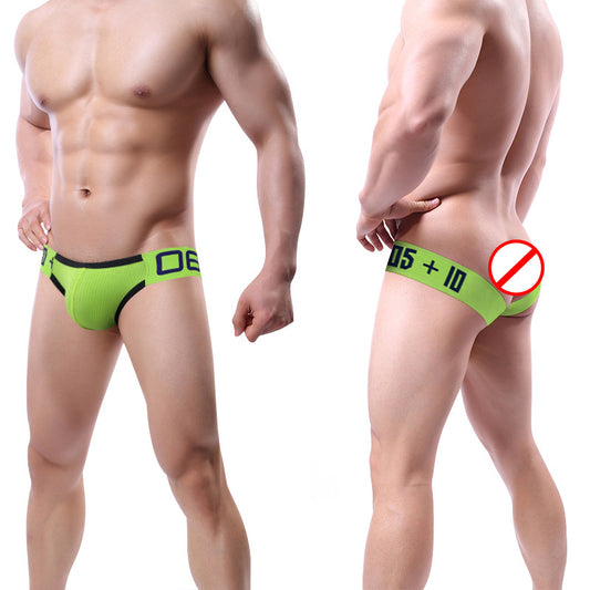 0850 Low Rise Cotton Thong Sex Gratitude Convex Capsule Pocket Back Empty T Pants Double Thong BS3219