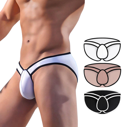 ADANNU Men's Panties Sexy Cool Soft Breathable U Convex Sexy Low Rise Gym Briefs AD7105
