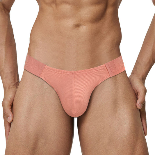 ADANNU Solid Color High Fork Low Rise Briefs Sexy Full Pack Hip Boost Bag Bikini Shorts AD761