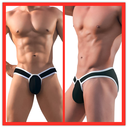 ADANNU Men's Panties Sexy Cool Soft Breathable U Convex Sexy Low Rise Gym Briefs AD7105