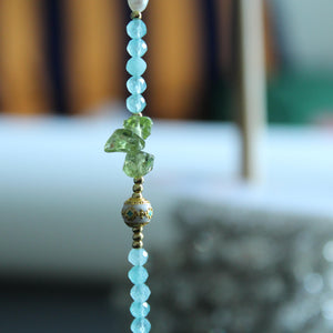 Dainty Peridot Choker Necklace, Olive Green August Birthstone Jewelry,  Delicate Birth Month Necklace for Women