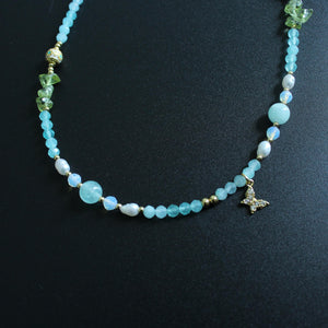Dainty Peridot Choker Necklace, Olive Green August Birthstone Jewelry,  Delicate Birth Month Necklace for Women