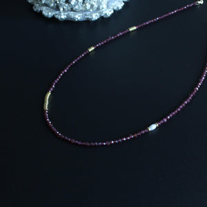 Elegant Amethyst Necklace, Hand Woven Amethyst Crystal Choker, Purple Gemstone Necklace, February Birthstone, Dainty Everyday Necklace