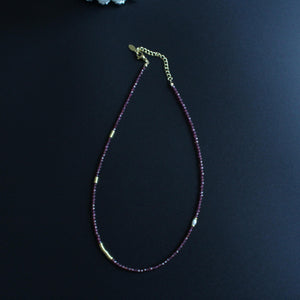Elegant Amethyst Necklace, Hand Woven Amethyst Crystal Choker, Purple Gemstone Necklace, February Birthstone, Dainty Everyday Necklace