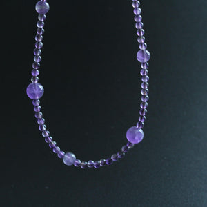 Amethyst Necklace｜Natural Amethyst Crystal Pendant｜February Birthstone Jewelry｜Healing Gemstone Necklace｜Spiritual Gift for Her