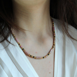Rhodochrosite Necklace｜Natural Pink Healing Stone｜Love & Heart Chakra Crystal｜Emotional Healing Jewelry｜Gift for Her