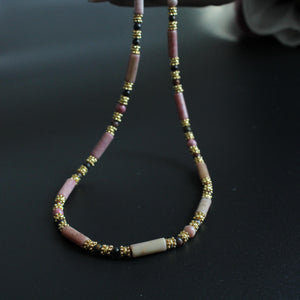Rhodochrosite Necklace｜Natural Pink Healing Stone｜Love & Heart Chakra Crystal｜Emotional Healing Jewelry｜Gift for Her