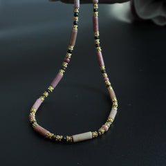 Rhodochrosite Necklace｜Natural Pink Healing Stone｜Love & Heart Chakra Crystal｜Emotional Healing Jewelry｜Gift for Her