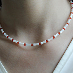 Horseshoe Snail Necklace，Red Agate Pendant Jewelry，Natural Gemstone Necklace，Handmade Gift，Natural Stone Unisex Beaded Necklace