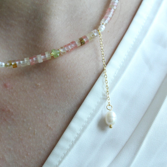 Dainty Peridot Choker,August Birthstone Necklace,natural green gemstone,Genuine Green Gemstone Choker,Gift for her, pearl necklace