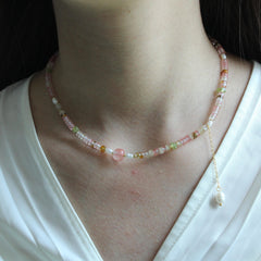 Dainty Peridot Choker,August Birthstone Necklace,natural green gemstone,Genuine Green Gemstone Choker,Gift for her, pearl necklace