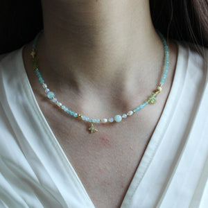 Dainty Peridot Choker Necklace, Olive Green August Birthstone Jewelry,  Delicate Birth Month Necklace for Women