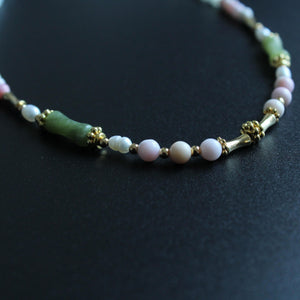 Natural shell beaded necklace, Natural Shiva Eye shell necklace, Sterling Silver jewelry,pearl bracelet, gift for her,handmade jewelry