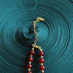 Red Agate Necklace｜Natural Crystal Jewelry for Women｜Grounding & Protection Stone｜Healing Gemstone Gift｜Root Chakra Pendant