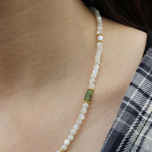Abalone Shell, Limpet Shell & Freshwater Pearl Necklace | Ocean-Inspired Natural Jewelry | Healing Shell Pendant for Her