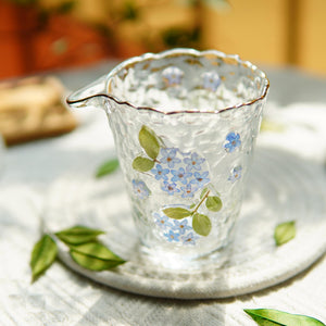 Handcrafted Gaiwan Fair Cup Set — Real Preserved Daisy Flowers
