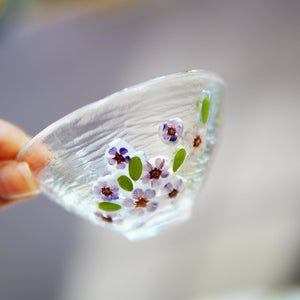 Handcrafted Gradient Pink Butterfly Glass Cup