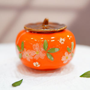 Handcrafted Ceramic Teapot Cup Set — Real Pressed Flowers, Floral Tea Tableware