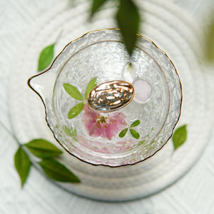 Handcrafted Floral Gaiwan & Fair Cup Set