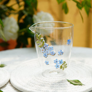 Handcrafted Bone China Fairness Pitcher with Real Preserved Flowers