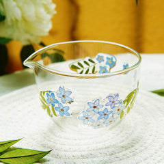 Handmade Bone China Tea Set with Preserved Flowers â€?Eco-Friendly Floral Gongdao Cup & Tea Accessories