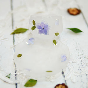 Handcrafted Floating Flower Teacup Set