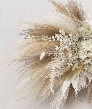 Bridal Bouquet |Bridesmaid,Dried flower Crown | Boho Wedding Flowers