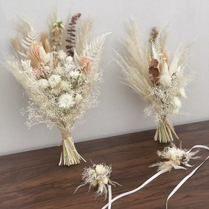 Boho bouquet, bohemian bouquet,  flower bouquet, pampas grass bouquet, neutral flower bouquet,