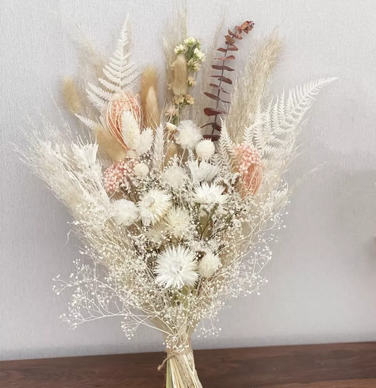 Boho bouquet, bohemian bouquet,  flower bouquet, pampas grass bouquet, neutral flower bouquet,