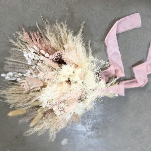Boho wedding bouquet pink, dried flowers women accessories, bride bouquets, custom handmade, dry bridesmaids bunch, everlsting flowers