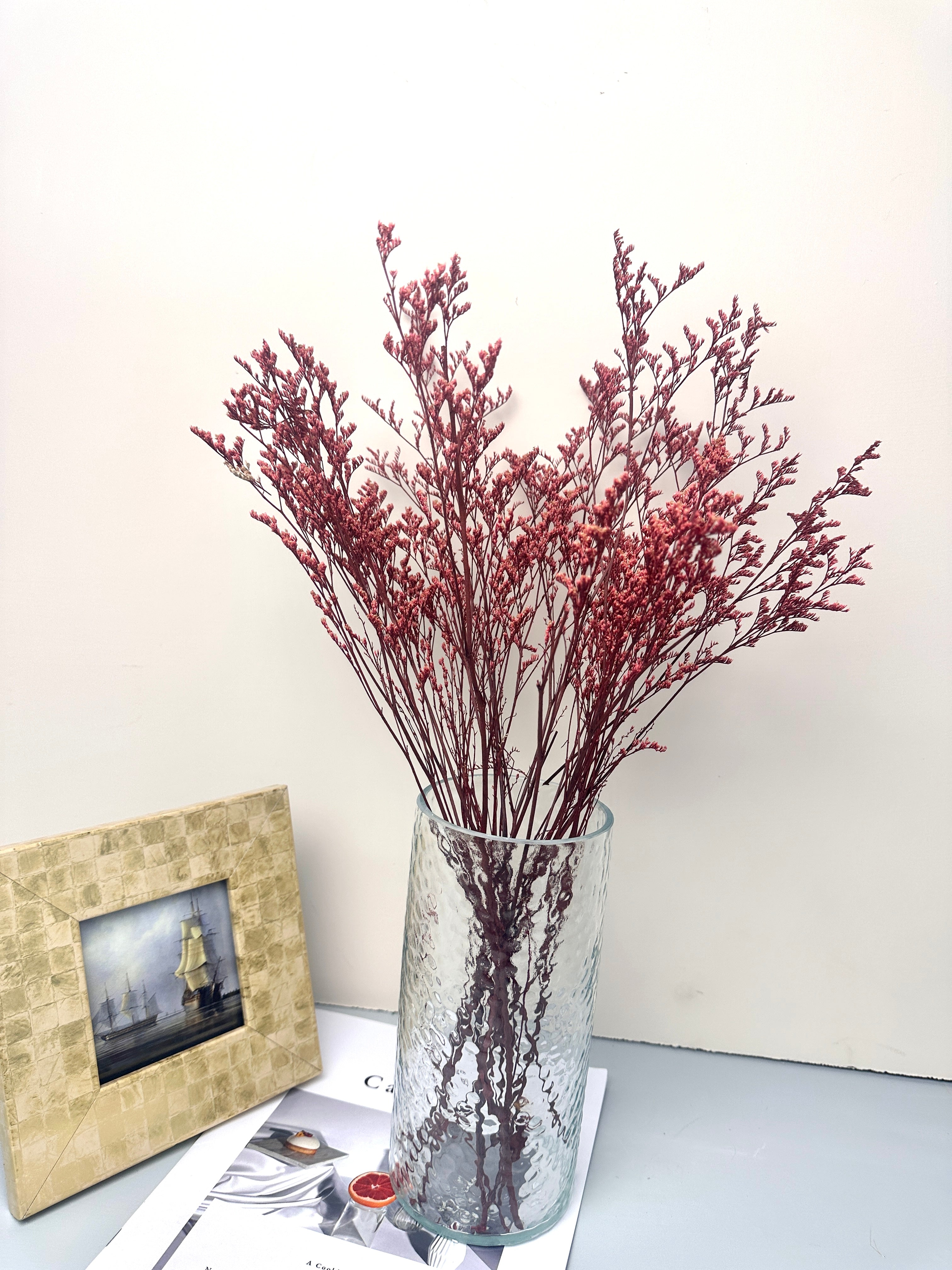 50g Dried Natural Ruscus Leaves Wedding Arrangement Decoration Natural Flowers Dry White Grass Bouquet Home Living Room  Decor -PAMPAS grass wholesale and dried flowers wholesale near me