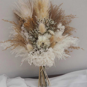 Bridal Bouquet |Bridesmaid,Dried flower Crown | Boho Wedding Flowers
