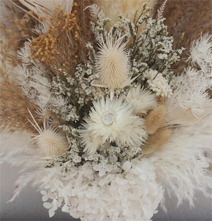 Bridal Bouquet |Bridesmaid,Dried flower Crown | Boho Wedding Flowers