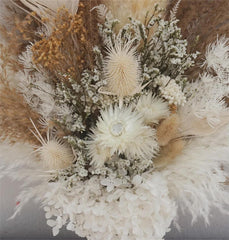 Bridal Bouquet |Bridesmaid,Dried flower Crown | Boho Wedding Flowers