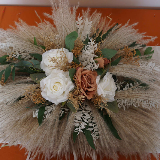 wedding Boho Pampas arch , Pampas arrangement, boho wedding arch, dry flowers arch, neutral boho arch, wedding arch