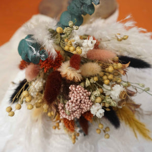 Dried flower bouquet wedding ,bridesmaid bouquet, bridal boho bouquet,  dried flowers , baby's breath