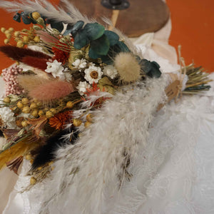 Dried flower bouquet wedding ,bridesmaid bouquet, bridal boho bouquet,  dried flowers , baby's breath