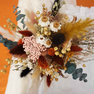 Dried flower bouquet wedding ,bridesmaid bouquet, bridal boho bouquet,  dried flowers , baby's breath