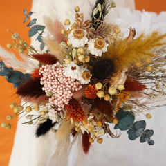 Dried flower bouquet wedding ,bridesmaid bouquet, bridal boho bouquet,  dried flowers , baby's breath