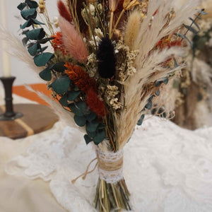 Dried flower bouquet wedding ,bridesmaid bouquet, bridal boho bouquet,  dried flowers , baby's breath