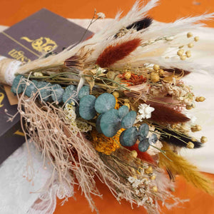 Dried flower bouquet wedding ,bridesmaid bouquet, bridal boho bouquet,  dried flowers , baby's breath