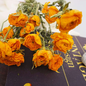 Ranunculus asiaticus，dried flower bouquet,dried flower materials,colorful flower,home decor