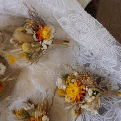 Dried flower bouquet ,white natural bridal bouquet ,wedding boho bouquet,dried flower,yellow