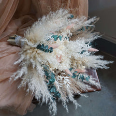 Bespoke Bridal Dusty Pink & preserved rose Bouquet/Bridesmaid Bouquet/Flowergirl
